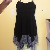 American Eagle Outfitters Dresses | Final Price! American Eagle Handkerchief Hem Dress | Color: Black/White | Size: Xs