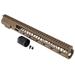 TRYBE Defense AR-15 M-LOK 15in Lightweight Handguard w/ Full Rail Flat Dark Earth 15 Inch HDG15FR-FDE