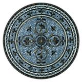 KNF Roma Mosaic Table Collection - Round Bistro Table, Black, 36" Dia. - Frontgate