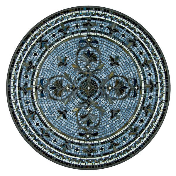 knf-roma-mosaic-table-collection---pewter,-30"-dia.,-round-high-bistro-table---frontgate/