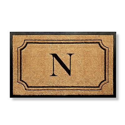 Pembrook Monogrammed Coco Door Mat - 36" x 72", M - Frontgate