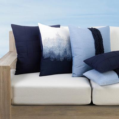 Palomar Indoor/Outdoor Pillow Collection by Elaine Smith - Gradient Shores, 20" x 20" Square Gradient Shores - Frontgate