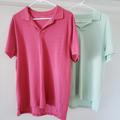 J. Crew Shirts | 2 J Crew Short Sleeve Polo Shirts L | Color: Green/Red | Size: L