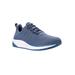 Wide Width Women's Tour Knit Running Shoe by Propet in Denim (Size 10 W)