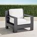 St. Kitts Lounge Chair with Cushions in Matte Black Aluminum - Rain Marsala, Standard - Frontgate