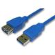 Pro Signal CAC250024 USB-Kabel 3.0 A Stecker auf A Buchse, 5 m, Blau