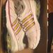 Adidas Shoes | 677 Adidas G19639 Boost 2 J Running White Yellow Pink Silver Girls Youth Size 4 | Color: Pink/White | Size: 4g