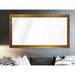 Everly Quinn Alizeh Farmhouse Matte Metallic Modern & Contemporary Full Length Mirror Metal in White/Yellow | 57.5 H x 32 W x 0.75 D in | Wayfair