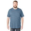 Men's Big & Tall Heavyweight Jersey Crewneck T-Shirt by Boulder Creek in Heather Blue (Size 6XL)