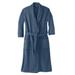 Men's Big & Tall Terry Bathrobe with Pockets by KingSize in Slate Blue (Size 3XL/4XL)