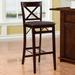 Triena X Back Folding Bar Stool by Linon Home Décor in Espresso