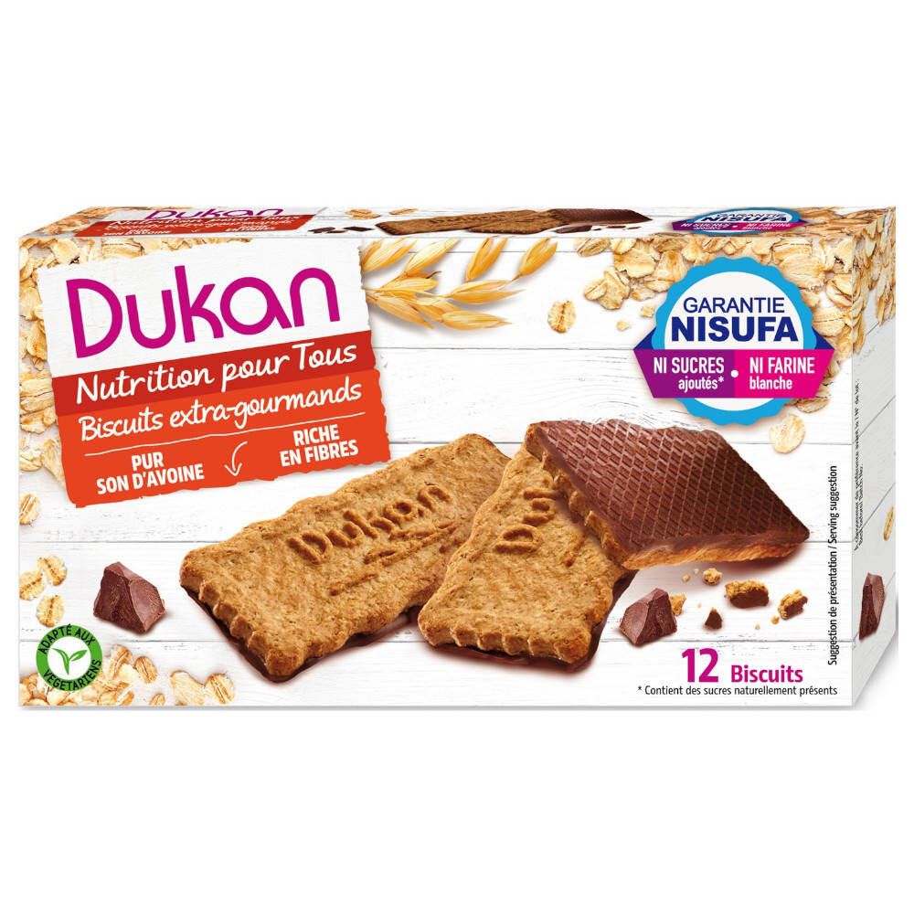 Dukan Biscotto Al Cioccolato Crusca Di Avena 55% 200 g Biscotti