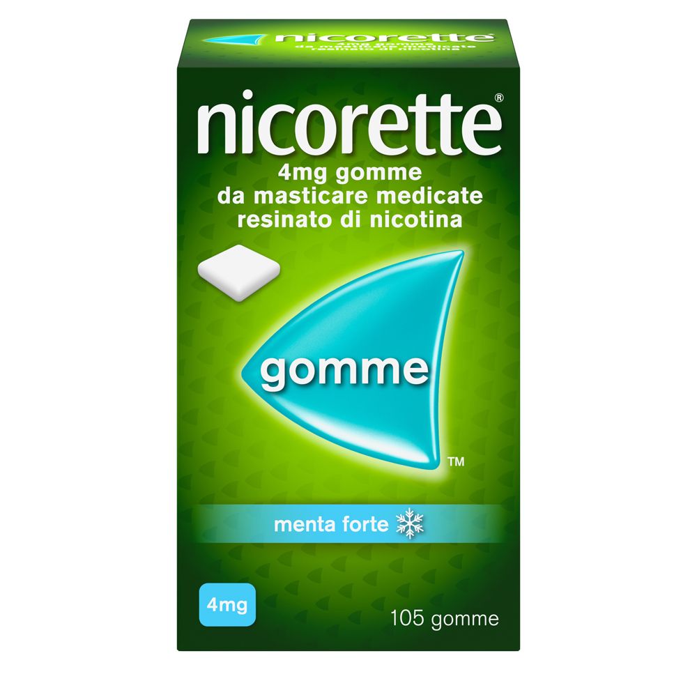 NICORETTE 4 mg gomme da masticare medicate gusto menta forte 105 pz Go