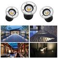 CPROSP LED Buried Light 3W Natural White 270LM LED Recessed Underground Light Round 230V AC IP65 LED Garden Lighting LED Recessed Decking Light 45° Outdoor Lighting Pathway Lighting(Pack of 3)