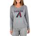 Women's Concepts Sport Gray Arizona Diamondbacks Mainstream Terry Long Sleeve Hoodie Top