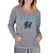 Women's Concepts Sport Gray Miami Marlins Mainstream Terry Long Sleeve Hoodie Top