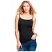 Plus Size Women's Knit Camisole by ellos in Black (Size 10/12)