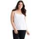 Plus Size Women's Knit Camisole by ellos in White (Size 30/32)
