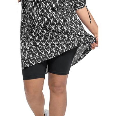 Plus Size Women's Stretch Knit Bike Shorts by ellos in Black (Size 26/28)