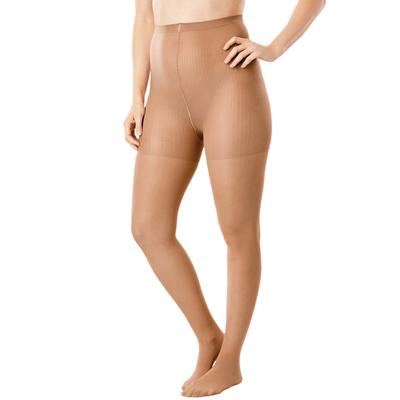 Plus Size Women's 2-Pack Control Top Tights by Comfort Choice in Suntan (Size G/H)