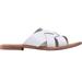 Women's Multi-Strap Leather Sandal by ellos in White (Size 9 M)