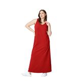 Plus Size Women's Sleeveless Knit Maxi Dress by ellos in Chili Red (Size 14/16)