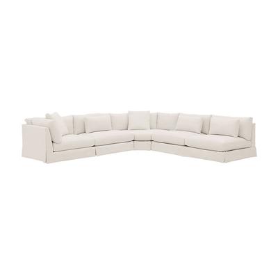 Roswell 3-piece Left Arm Sofa Curved Corner Sectional - Ballard Designs