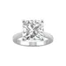 Charles & Colvard 1/5 Ct. T.w. Lab Created Moissanite Cushion Solitaire Ring In 14K White Gold, 7