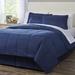 Andover Mills™ Mirabal Microfiber 8 Piece Bedding Set Polyester/Polyfill/Microfiber in Blue/Navy | Cal. King Comforter + 7 Additional Pieces | Wayfair