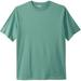 Men's Big & Tall Shrink-Less™ Lightweight Crewneck T-Shirt by KingSize in Vintage Green (Size 7XL)