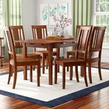 Winston Porter Valletta Butterfly Leaf Solid Wood Rubberwood Dining Set Wood in Brown/Red | 29 H in | Wayfair 58C4FF0C20B7419ABCE45B0FBEA49FF1