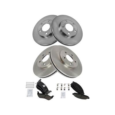 2003-2011 Lincoln Town Car Front and Rear Brake Pad and Rotor Kit - TRQ BKA12026