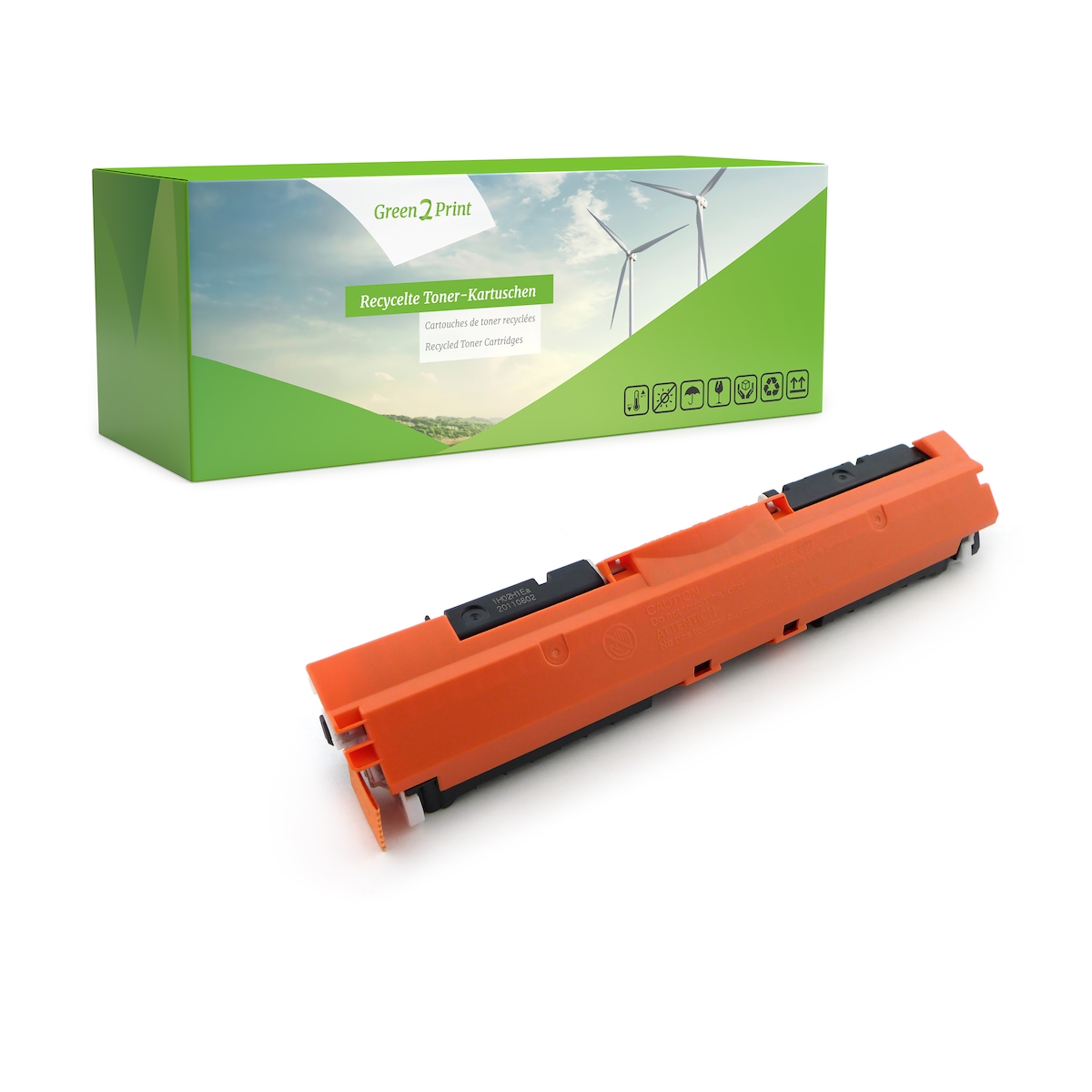 Green2Print Toner schwarz ersetzt HP CE310A, 126A passend für HP LaserJet Pro CP1025NW, CP1025, M275MFP, LaserJet Pro 100 Color MFP M175NW, M175A Image