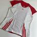 Adidas Tops | Adidas Climacool Ventilated Workout Tee M K296 | Color: Red/White | Size: M