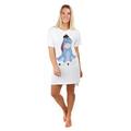 Disney Women's Winnie The Pooh Eeyore Born Sleep Tee Night Shirt, White, Medium