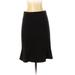 Club Monaco Casual Fit & Flare Skirt Knee Length: Black Solid Bottoms - Women's Size 2