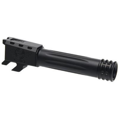 L2D Combat Precision Match Fluted/Threaded Barrel Smith & Wesson M&P Shield 9 Black Nitride LD-BBL-PM-S9-FT-BLK