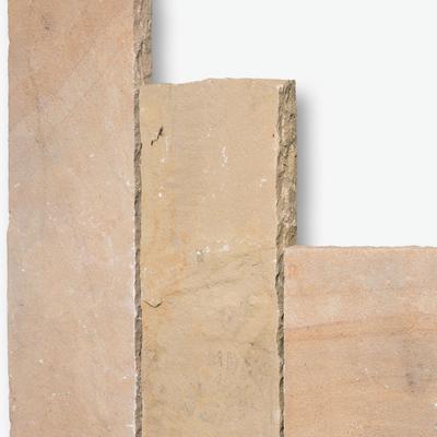 Seltra Natursteine Palisaden MANDRA Sandstein gelb-hellbeige, 7-9x25 cm, 125 cm