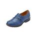 Women's The Natalia Slip-On Flat by Comfortview in Dark Denim (Size 8 1/2 M)