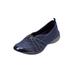 Extra Wide Width Women's CV Sport Greer Slip On Sneaker by Comfortview in Navy (Size 9 1/2 WW)