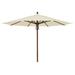 Darby Home Co Sanders Rustic 11' Market Umbrella Metal | Wayfair DBHM7781 42916917