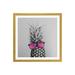 East Urban Home 'Mrs. Pineapple' by Chelsea Victoria - Painting Print Paper in Black/White | 24 H x 24 W x 1 D in | Wayfair