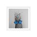 East Urban Home 'Mr. Pineapple II' by Chelsea Victoria - Painting Print Paper in Black/White | 16 H x 16 W x 1 D in | Wayfair