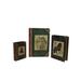 Charlton Home® Marengo 3 Piece Horses Lined Book Decorative Box Set Wood in Black/Brown/Red | 12.5 H x 9 W x 2.75 D in | Wayfair