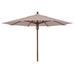 Darby Home Co Sanders Rustic 11' Market Umbrella Metal in White | Wayfair DBHM7781 42916900