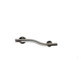 CSI Bathware Right Hand Wave Grab Bar Metal in Gray | 5.5 H x 1.25 D in | Wayfair BAR-WR28-TW-125-PO