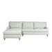 Gray Sectional - Longshore Tides Akhavi 95" Wide Left Hand Facing Sofa & Chaise Linen/Polyester/Cotton/Velvet | 32 H x 95 W x 64 D in | Wayfair