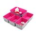 Welaxy Felt Office Desk Organizer Set in Pink | 3.7 H x 6.3 W x 8.9 D in | Wayfair W33172F2015