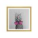 East Urban Home 'Mrs. Pineapple' by Chelsea Victoria - Painting Print Paper in Black/White | 16 H x 16 W x 1 D in | Wayfair