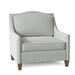 Lounge Chair - My Chic Nest Jill 36" Wide Lounge Chair Wood/Velvet/Fabric in Blue/White | 37 H x 36 W x 36 D in | Wayfair 678-1034